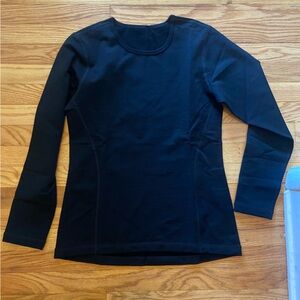 Woolx Riley Women's Black M Long Sleeve Merino Baselayer 85% Merino NWOT